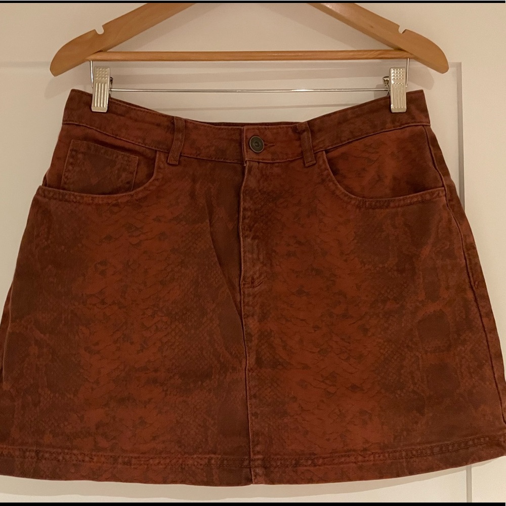 BDG animal print Jean skirt!